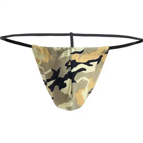 男士丁字裤joying低腰性感一字裤细透气表演男丁字裤