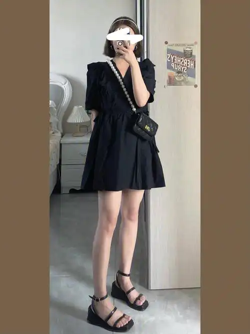 身高150 体重829799-今天穿这条小裙子出门啦～长度对我们小个子