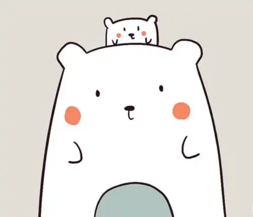 呆萌的北极熊简笔画怎么画简笔画教程绘画吧-画画