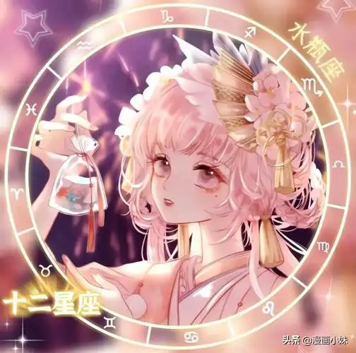 插画|唯美可爱的十二星座小妹妹