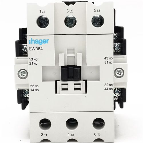 ew064ew063低压交流接触器100a三相30kw常开常闭触点 天蓝色 ew064