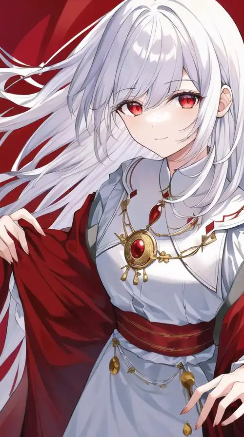 动漫白发红瞳巫女壁纸 - 高清图片,堆糖,美图壁纸兴趣社区