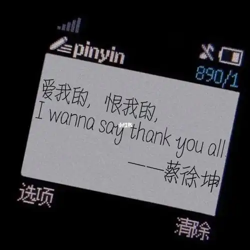 蔡徐坤 #文案 #蔡徐坤语录 "爱我的,恨我的,i wanna say thank yuu
