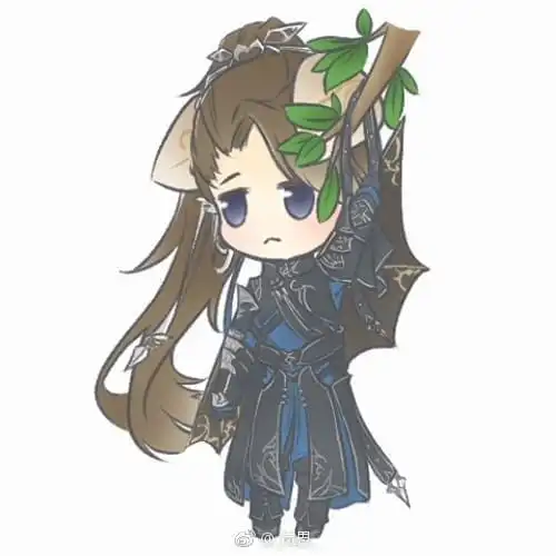 剑网3玩家手绘分享 当正太变成宠物小可爱