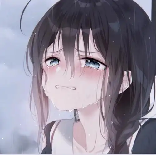 哭泣的动漫头像女