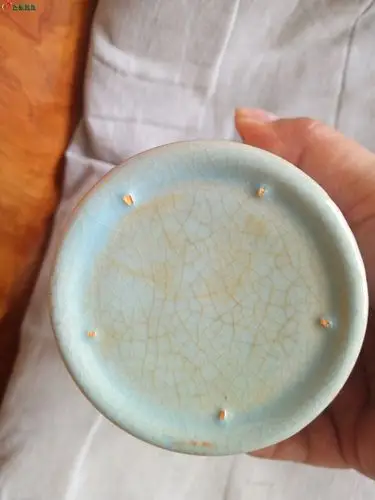 高仿汝窑双耳瓶