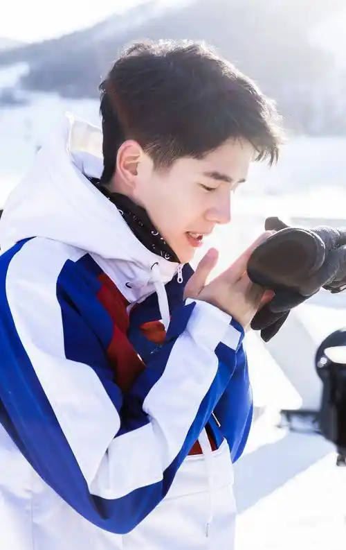 帅哥明星刘昊然滑雪场帅气写真手机壁纸套图套图1