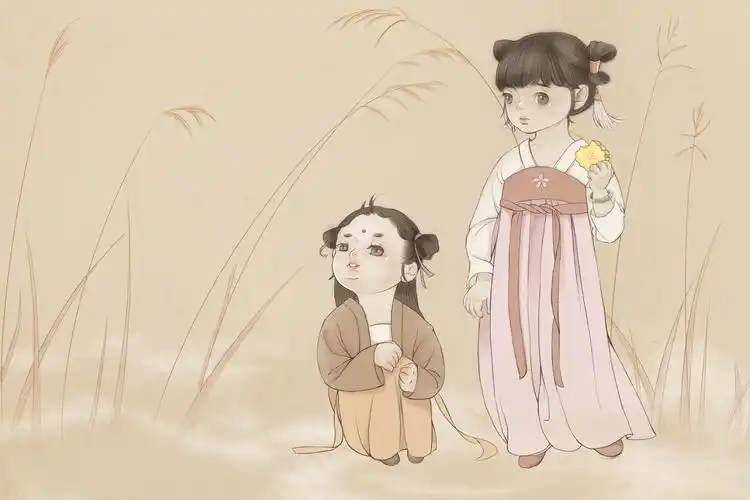 古风小女孩|插画|儿童插画|方瑞琴 - 原创作品 - 站酷 (zcool)