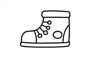 儿童鞋子简笔画鞋子简笔画图片大全