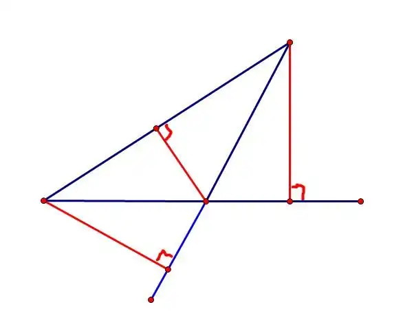 画出这个三角形的高