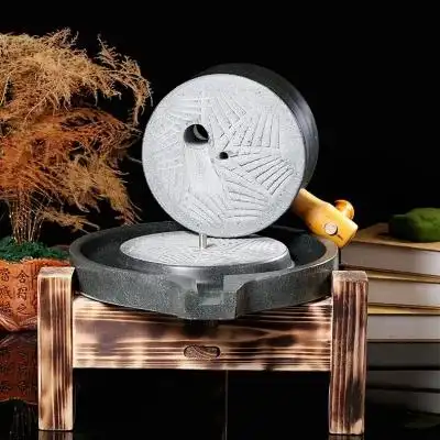 豆腐机石磨盘电动小石磨.家用石磨豆浆机磨豆机磨大米手工民间