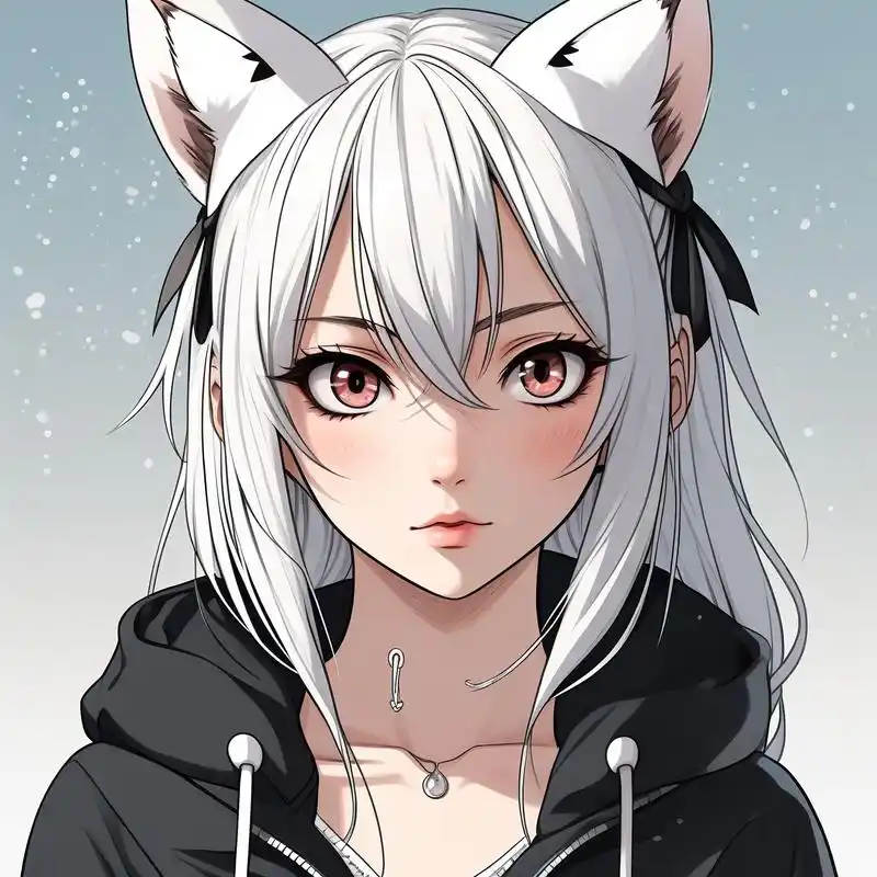 二次元女生头像,戴上猫耳朵太可爱了吧99 谁能拒绝这么可爱的二次元