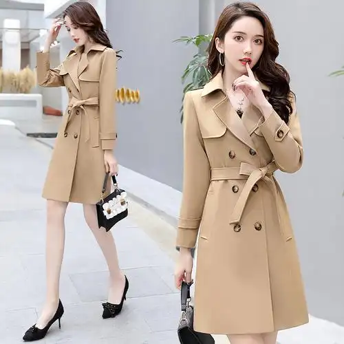 2021年新款女装风衣秋季适合2529283035383940岁潮风衣