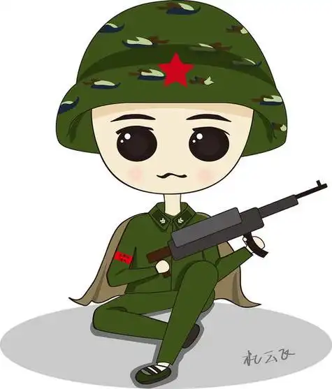 q版军人简笔画q版军人简笔画步骤