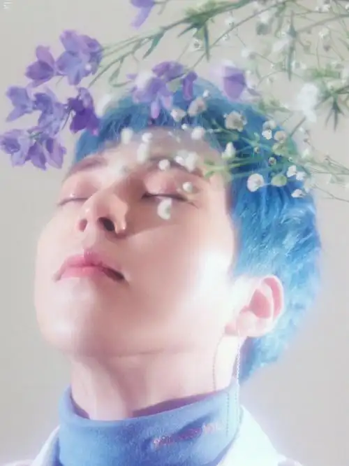 金珉锡  #xiumin  #蓝发  限定蓝发#xiumin