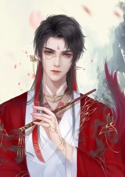 出单:红衣古风男