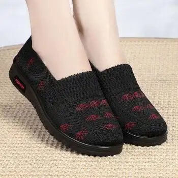 老北京布鞋女春秋季中老年人奶奶平跟舒适老太太妈妈单鞋防滑软底恺偌