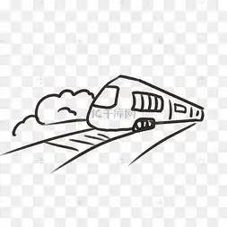 在铁轨上高铁剪影