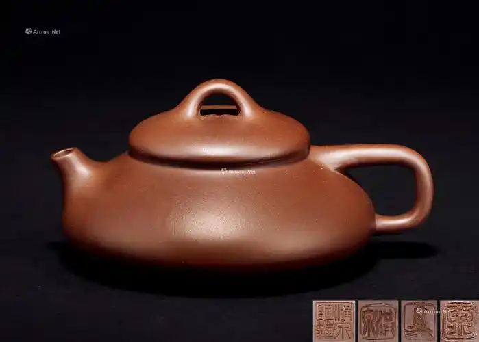 0765当代范洪泉制石瓢壶