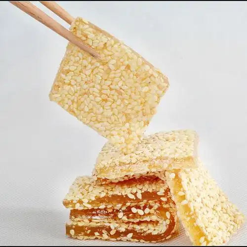 手工牛皮糖四川特产白芝麻糖牛筋糖办公休闲零食小吃牛轧软糖400g