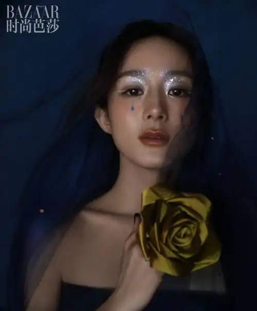 赵丽颖雪祭司神女妆##赵丽颖时尚芭莎闭年刊封面##赵丽颖暗夜缢斯