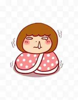 冷的发抖的女孩