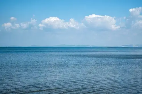 平静的海面图片