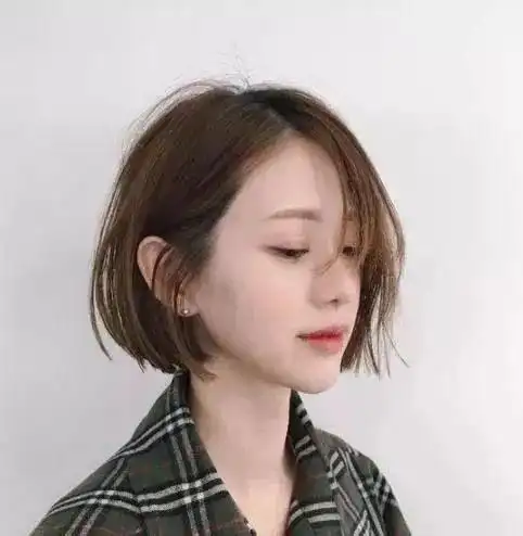 是大多数胖脸女生都会考虑的一种类型,而比较适合的短发发型