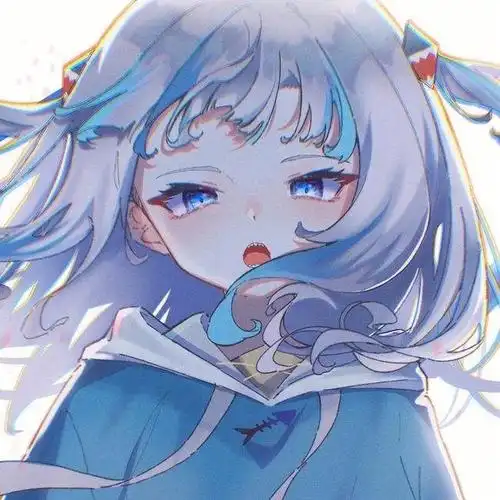 蓝色系闺蜜头像