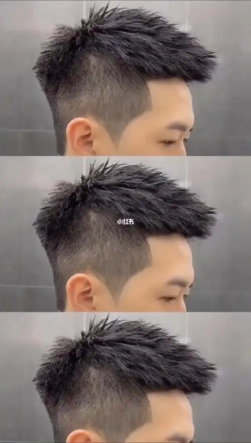 最精神的立体感前刺小飞机头让你的颜值大张的发型#上海烫发  #上海探