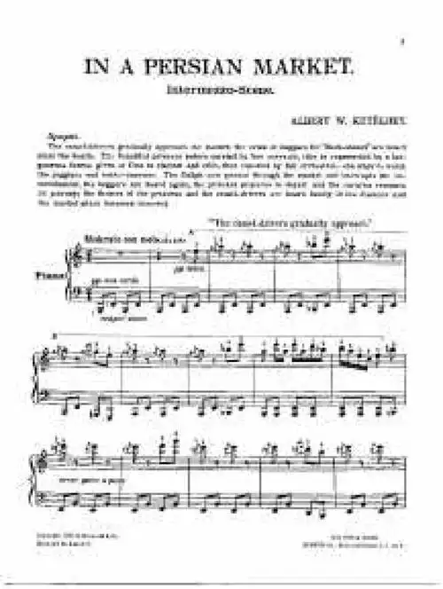 波斯市场 in a persian market钢琴谱-ketelbey,艾伯特61威廉61