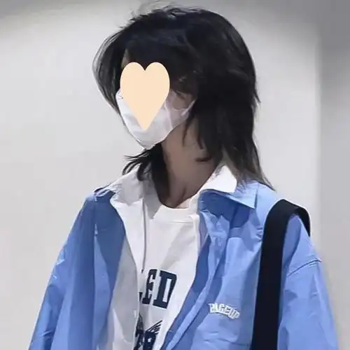 假发全头套网红鲻鱼头狼尾逼真假套韩版中性帅气蓬松