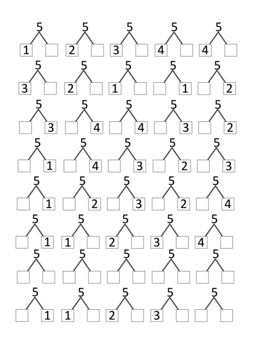 幼小衔接数学数字510的分解练习doc14页