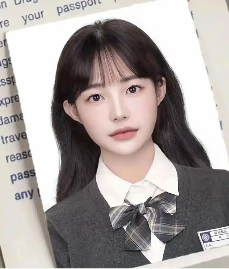 只需要提供一张清晰,正脸露五官照片就可以拥有好看的证件照啦, - 抖