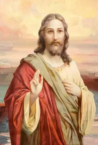 基督上帝耶稣文华油画像图片