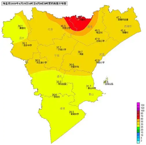海盐天气预报!浙江省嘉兴市海盐县7月1日至7月7日未来一周气象