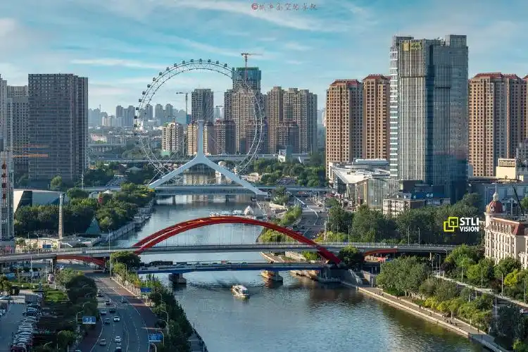 爬楼拍摄天津之眼8