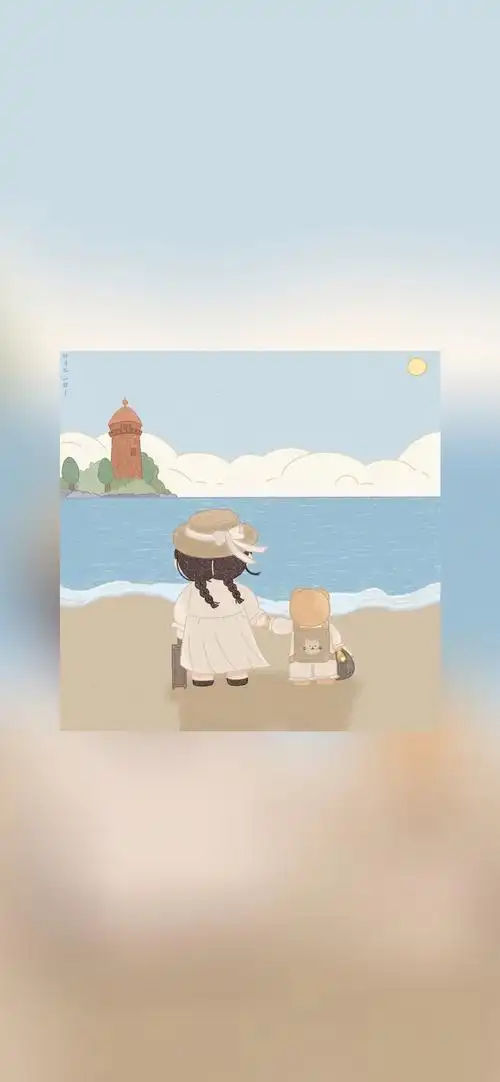 少女心壁纸-cr:@未知渐变纯色/手绘壁纸/聊天背景/小清新ins/油画插画