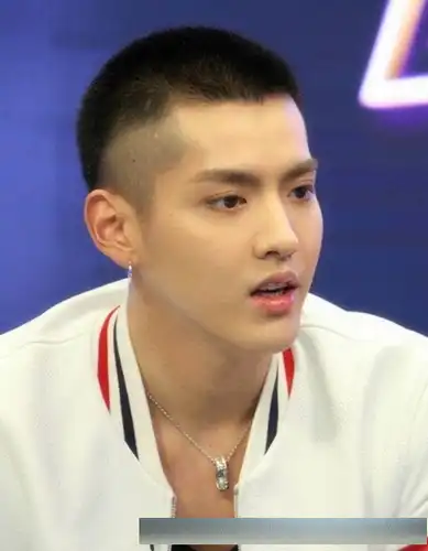 作为当红偶像,吴亦凡的发型很多变,而他留板寸的外型也很多.