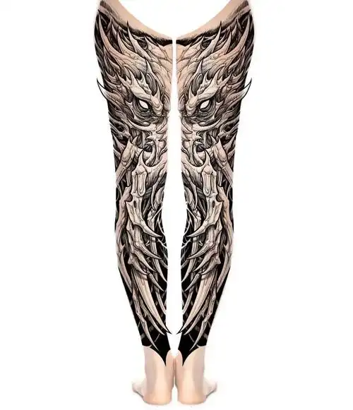 同城  #莆田纹身  #纹身手稿  #花腿