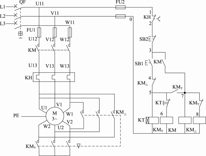 免费文档 所有分类 工程科技 电子/电路 电力拖动控制线路图及原理
