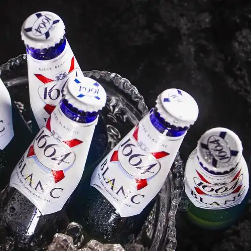 整箱330ml 1664进口白啤酒小麦啤酒克伦堡凯旋法国原装果味蓝瓶