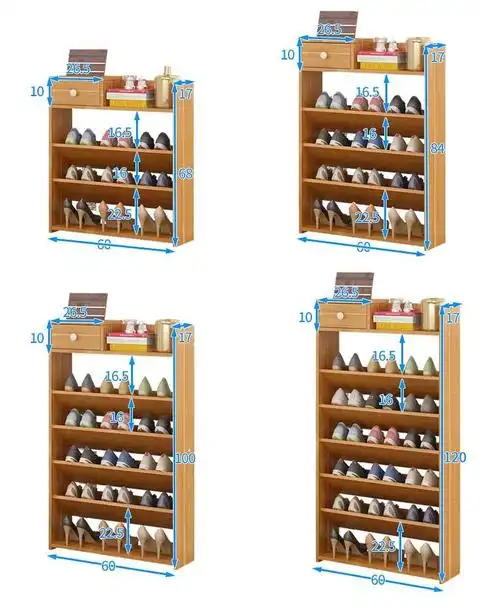 斜插鞋柜家用门口宽20cm鞋架简易斜插式小型迷你省空间经济型组装门口