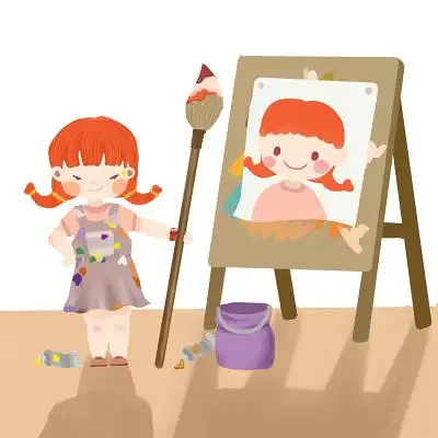 儿童绘画psd素材