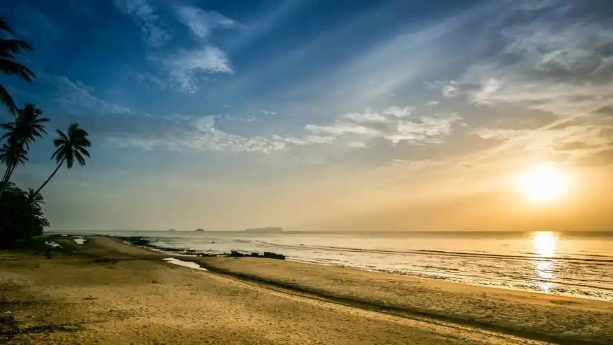 沙滩ppt背景图片热门主题