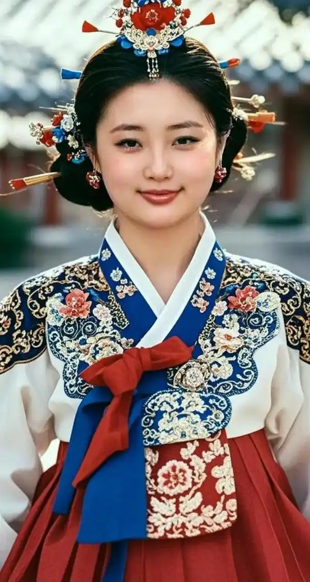 ai华服佳人 #朝鲜族女孩