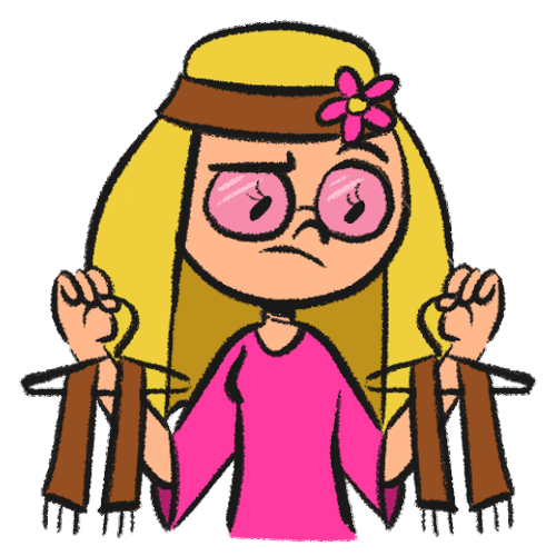 贴纸卡通美女女孩gif动图_动态图_表情包下载_soogif