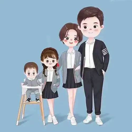 亲子头像一家四口