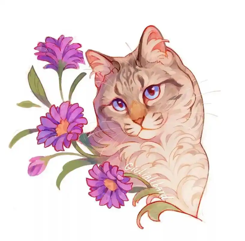 超精致的动物插画,好喜欢! by giulialibard  - 抖音