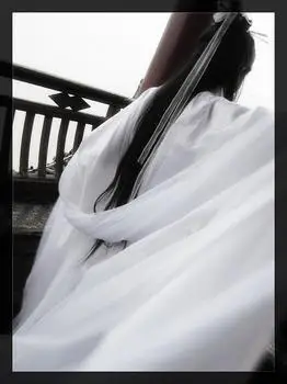 一个白衣女子的背影,最好是全身的,古风的那种. 多谢多谢